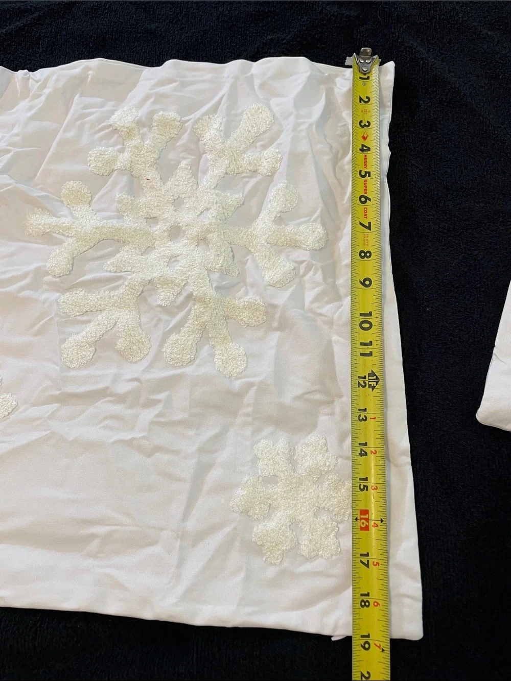 White textured, tonal, snowflake Accent Pillow Covers - nwt